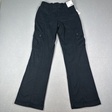 NWT Aeropostale Cargo Bootcut Stretch Pants Size Small Reg Black