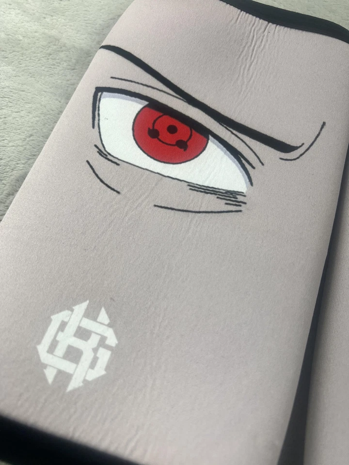 Anime Naruto Sharingan Rinnegan Knee Sleeves Pair Large Powerlifting Compression - Image 2 of 4