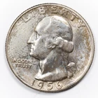 1956-D Washington 90% Silver Quarter - Mint Set Toned - Premium GEM BU!