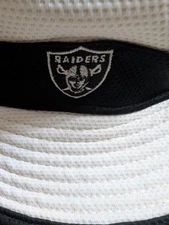 Las Vegas Raiders Official Training Camp  Bucket Hat Ice White OSFA GREAT COND.