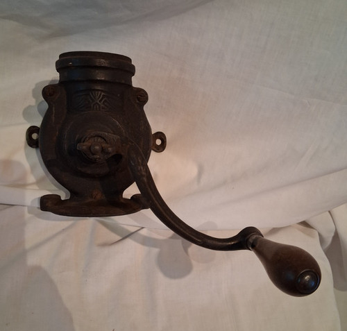 Cast Iron Coffee Grinder Wall Mount No Glass See Photos & Description