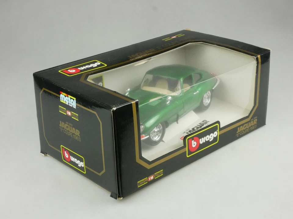 Bburago 1/18 Jaguar E type Coupe 1961 green - diecast 3018 Box 134835 - Bild 2 von 3