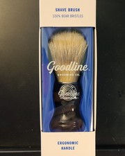 Goodline Shave Brush 100 Boar Bristles  Ergonomic Handle Brand New