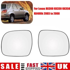 Right and Left Side Wing Mirror Heated Glass for Lexus RX300 2003-2008
