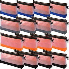 16 Pcs Zipper Clear Tool Bag Bulk Small Tool Bag, Heavy Duty Clear Pouch, Mul...