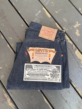 Levi Strauss 501 Redline Selvedge Big E 60s Deadstock Denim Jeans 26 x 31.5