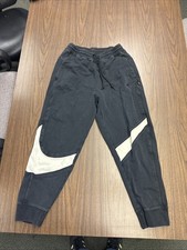 Nike Sweatpants Mens M Black Lounge Jogger Sportswear Casual Gym Heavy Vintage