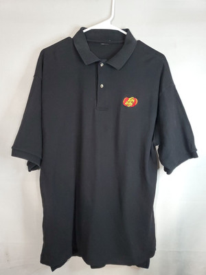 Vintage JELLY BELLY Jelly Bean Polo Shirt Men's Size Large Short Sleeve Employee