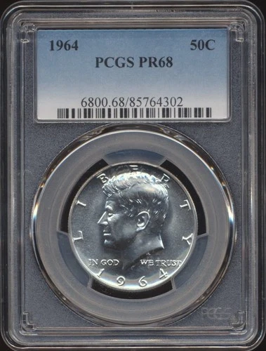 1964 Kennedy Half Dollar PCGS PR 68