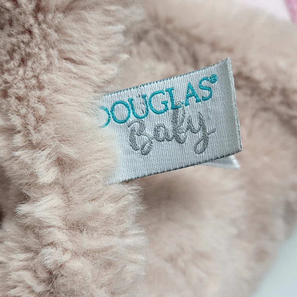 Manta bebé conejo Douglas Baby Bunny Lovey Shlumpie rosa flojo adorno guinga Foto 4 de 4