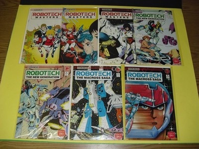 Robotech Masters 1-3, New Generation 1 2 + Across Saga 5 & 6 all VG to FN COND!
