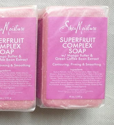 1 Bar Shea moisture superfruit complex bar soap with coffee bean extract New 8oz