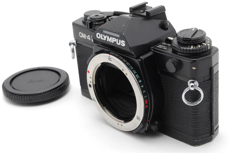 Alles funktioniert! [FAST NEUWERTIG] Olympus OM-4 Ti schwarz analoge 35-mm-Spiegelreflexkamera Gehäuse JAPAN - Bild 2 von 4