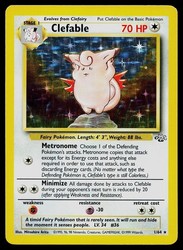 Clefable 1/64 Jungle Holo Rare
