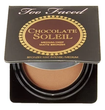 Too Faced Chocolate Soleil Medium Deep Matte Bronzer with Cocoa Powder, 2.5g-NIB