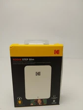 Kodak Step Slim Instant Photo Printer, 2x3” Wireless Portable Printer - White