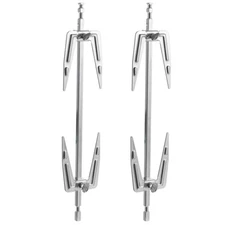2Pcs Stainless Steel Air Fryer Forks Roast Chicken Forks BBQ Roast Chicken Forks