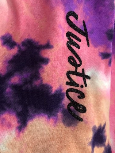 NWT - Justice Girls Everyday Fleece Tie Dye Jogger Pink - Size 10 - FREE SHIP! - Picture 5 of 6