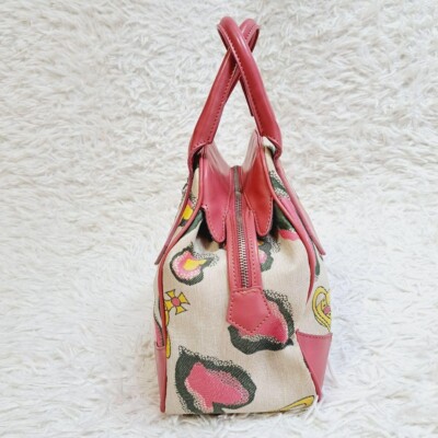 Vivienne Westwood Yasmin Heart Orb Leopard Print Handbag Stylish