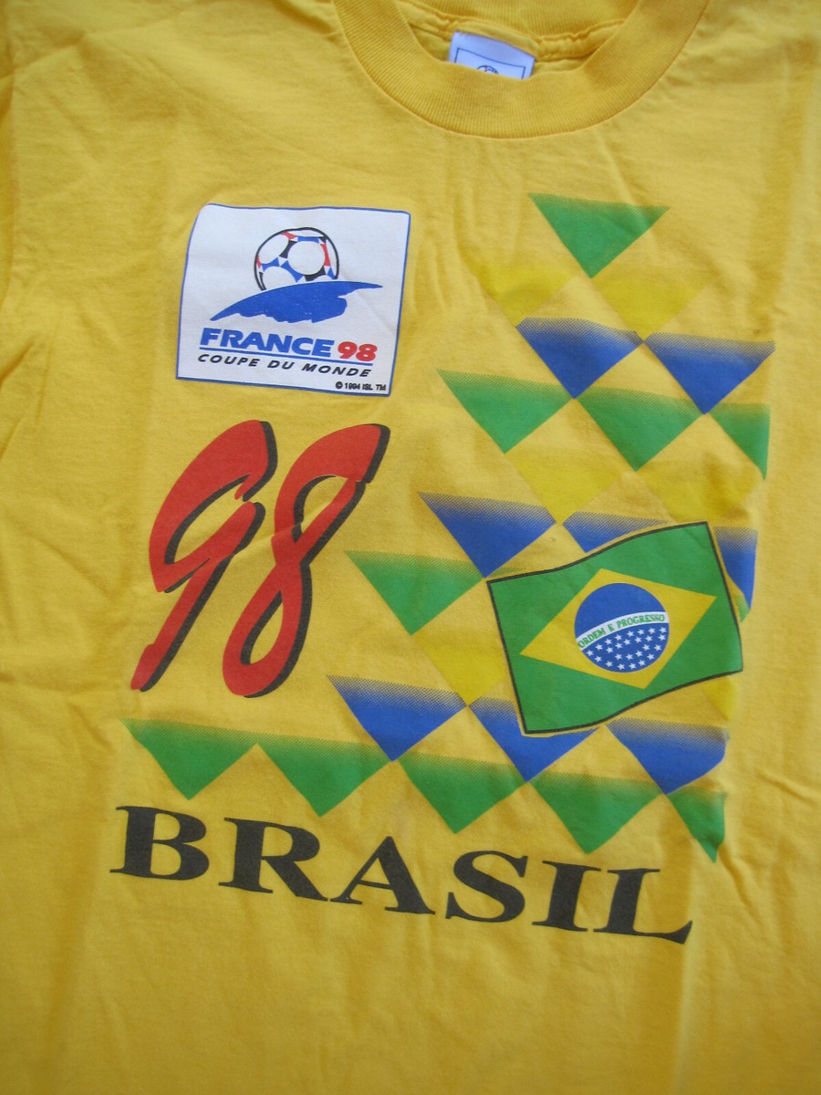 T-shirt Souvenir Coupe Du Monde 98 France Brésil, Maillot Supporter, Taille M
