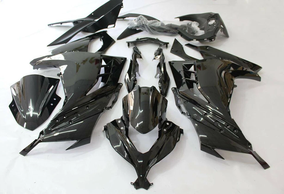 Glossy Black ABS Fairing Kit for Kawasaki Ninja 300 EX300 2013 2014 2015 2016 17 - Image 2 of 4