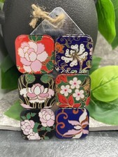 6 PC 1" 25mm Floral Fridge Classroom Whiteboard Magnet Set New Free Ship 73