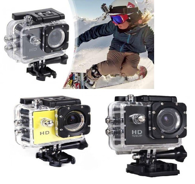 Telecamera OnBoard Stile GoPro Ultra HD 4K Audio HQ Caccia Sport Subacquea 30mt