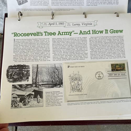 First Day Cover Collection Stamps Pages with Binder Vol. 1 & 2 75 Stamp - Picture 9 of 12