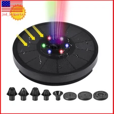 LED Solar Power Bird Bath Water Fountain Pump Floating Outdoor Pond Garden Pool