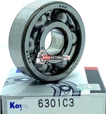 KOYO 6301 C3 Deep Groove Ball Bearing, OPEN Type, No Seals 12x37x12 mm