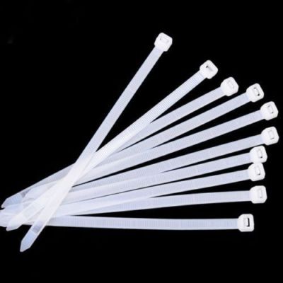 100 Colliers De Serrage Plastique Blancs 140mm X 3.6mm, Pour Attache Câble Et Organisation