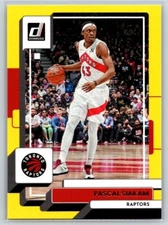 2022-23 Donruss #23 Pascal Siakam Yellow Flood