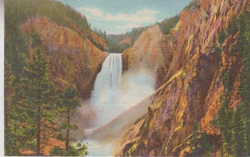 Great Falls and Grand Canyon. YELLOWSTONE NATIONAL PARK # 1046 Vintage