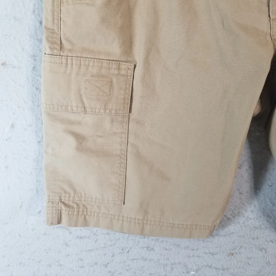LAPG Carga Senderismo Pantalones Cortos Hombre 36x 10.5 Caqui Beige Confort Cintura Ripstop Exterior Foto 4 de 4