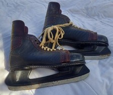 American Wildcat Vintage Hockey Ice Skates Black Brown