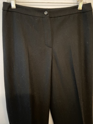 Vtg Harve Benard Dress Pants Women's Size 6 Black Cuffed Lined Wool Blend NWT - Picture 2 of 14