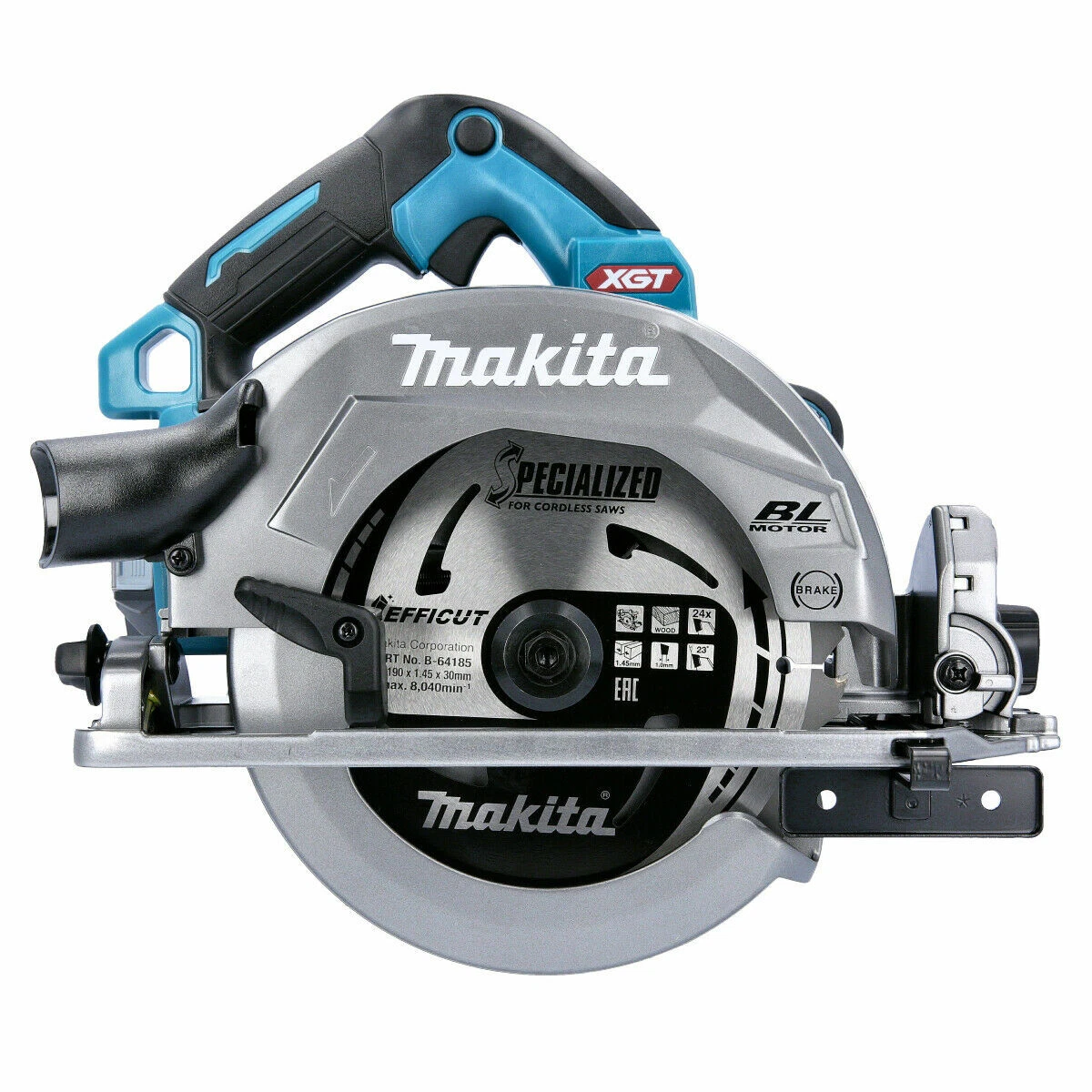 Makita HS004G 40V XGT Brushless 190mm Circular Saw 4 x 48 Teeth Wood Blades