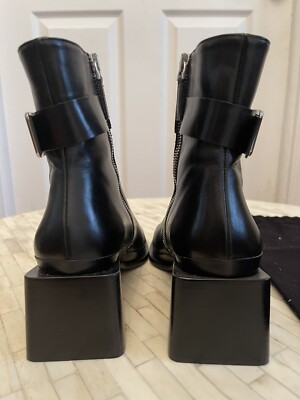BLACK LEATHER JIL SANDER BOOTS! WORN ONLY ONCE