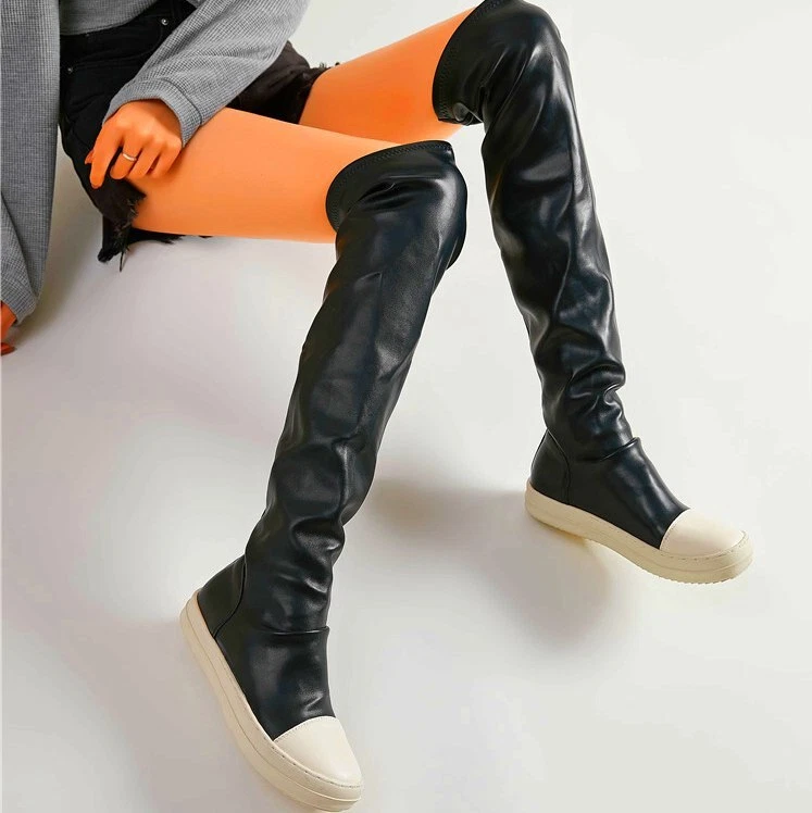 Over knee deals sneaker boots
