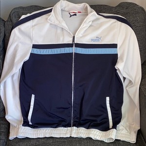 puma men's polyester track jacket