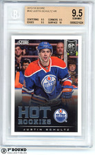 Justin Schultz RC BGS 9.5: 2013-14 Score Rookie Card Gem Mint Plus #642 POP 5