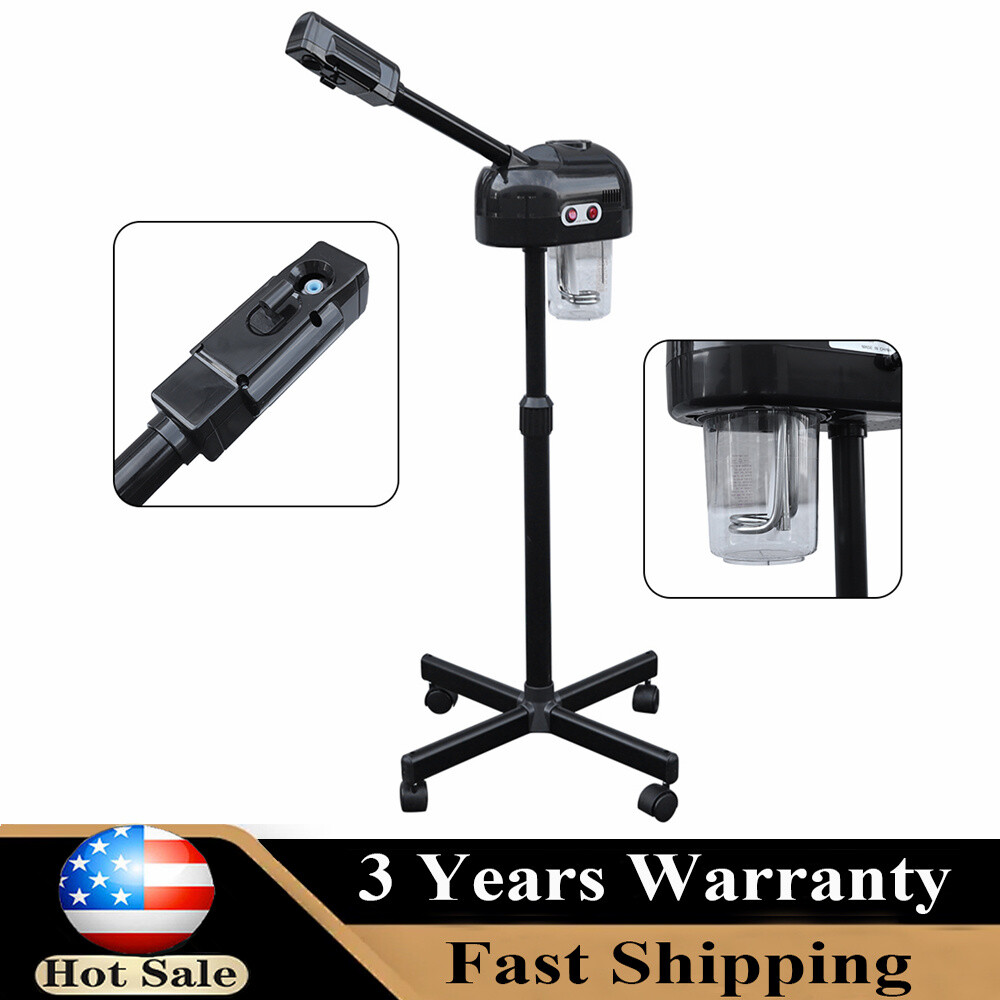 Pro Black Salon Spa Ozone Facial Steamer for Skin Care