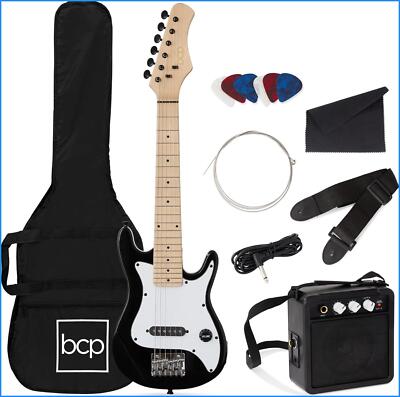 30in Kids Electric Guitar Starter Kit w/5W Amp,Strap,Bag, Strings