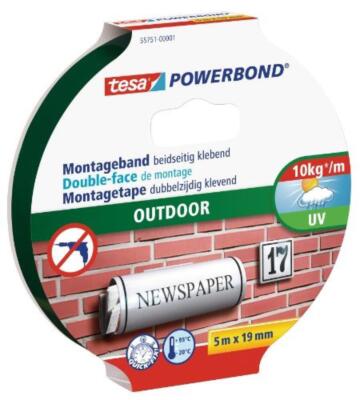tesa Powerbond Montageband Outdoor 5m 19mm 55751-00001-03 (4042448843470)