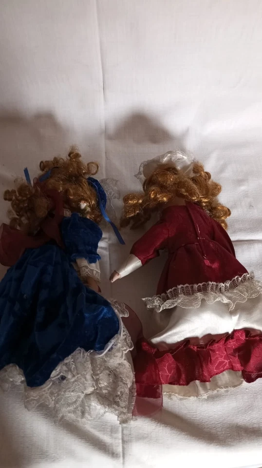 Coppia bambole,vintage H 30 - Immagine 4 di 4