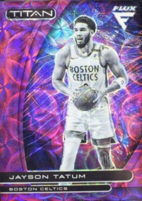 2020 Panini Flux Titan Purple Scope Prizm FOTL /38 Jason Tatum Encased Celtics