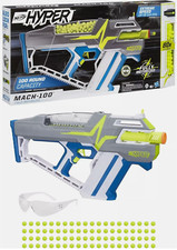 New NERF Hyper Mach 100 Fully Motorized 110FPS Blaster with 80 Rounds  Eyewear
