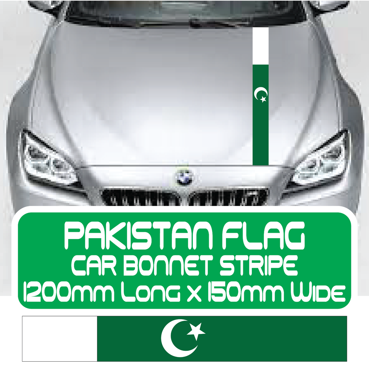 Pakistan Flagge Autoaufkleber | 100 Mm Vinyl, Wetterfest & Laminiert – Inkl. 2 Bonus-Sticker