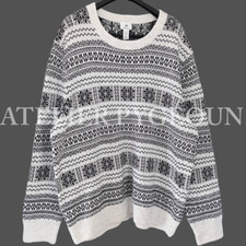NWT H&M Men Regular Fit Snowflake Jacquard Kn...