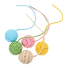 5Pcs Durable Cat Toy Balls with Tail for Scratching Post Replacement Accessories